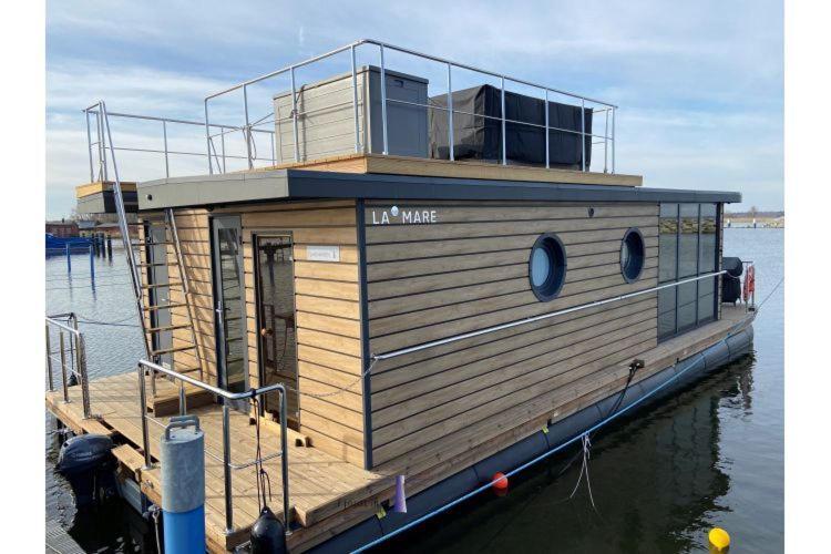 Hausboot Fjord Haven Mit Biosauna In Barth Exteriör bild